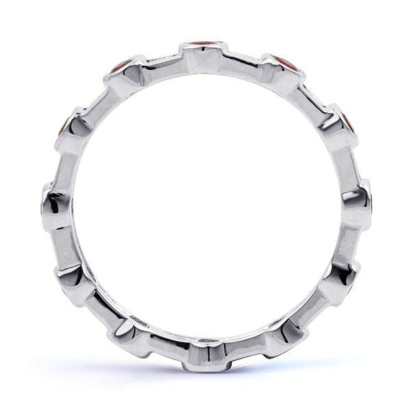 Round Ruby Baguette Eternity