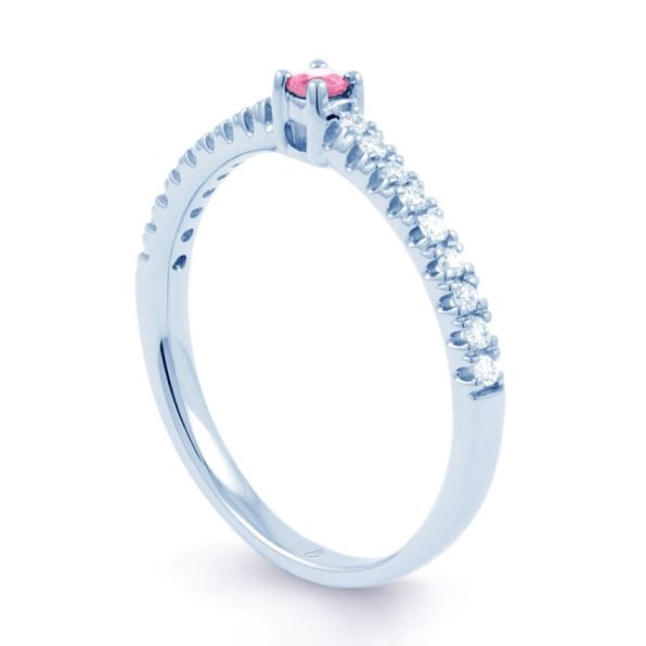 Pink Sapphire and Diamond