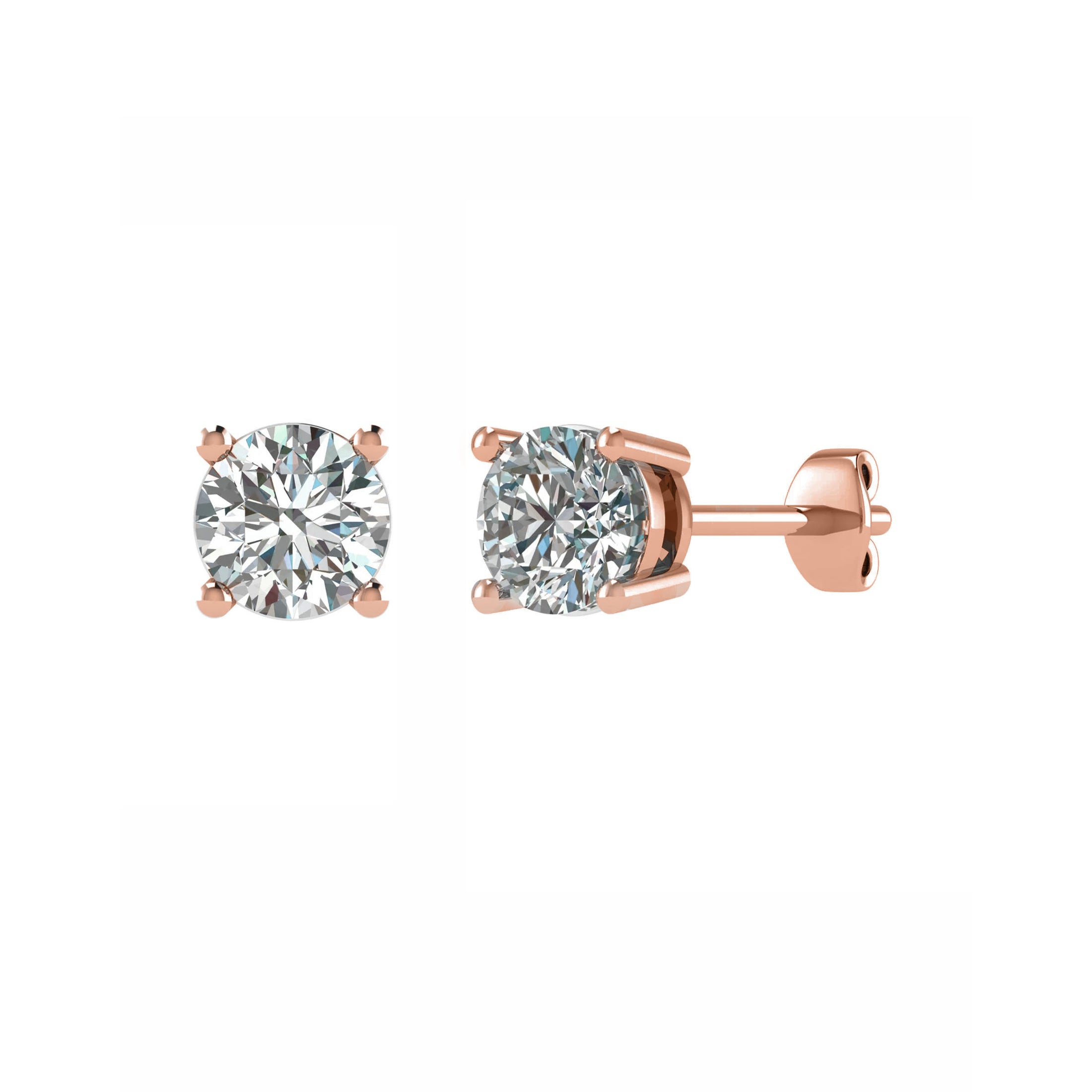 Round Double Gallery Studs