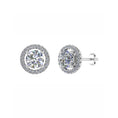 Load image into Gallery viewer, Round Halo Studs