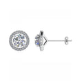 Load image into Gallery viewer, Round Halo Studs