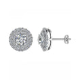 Load image into Gallery viewer, Round Double Halo Studs