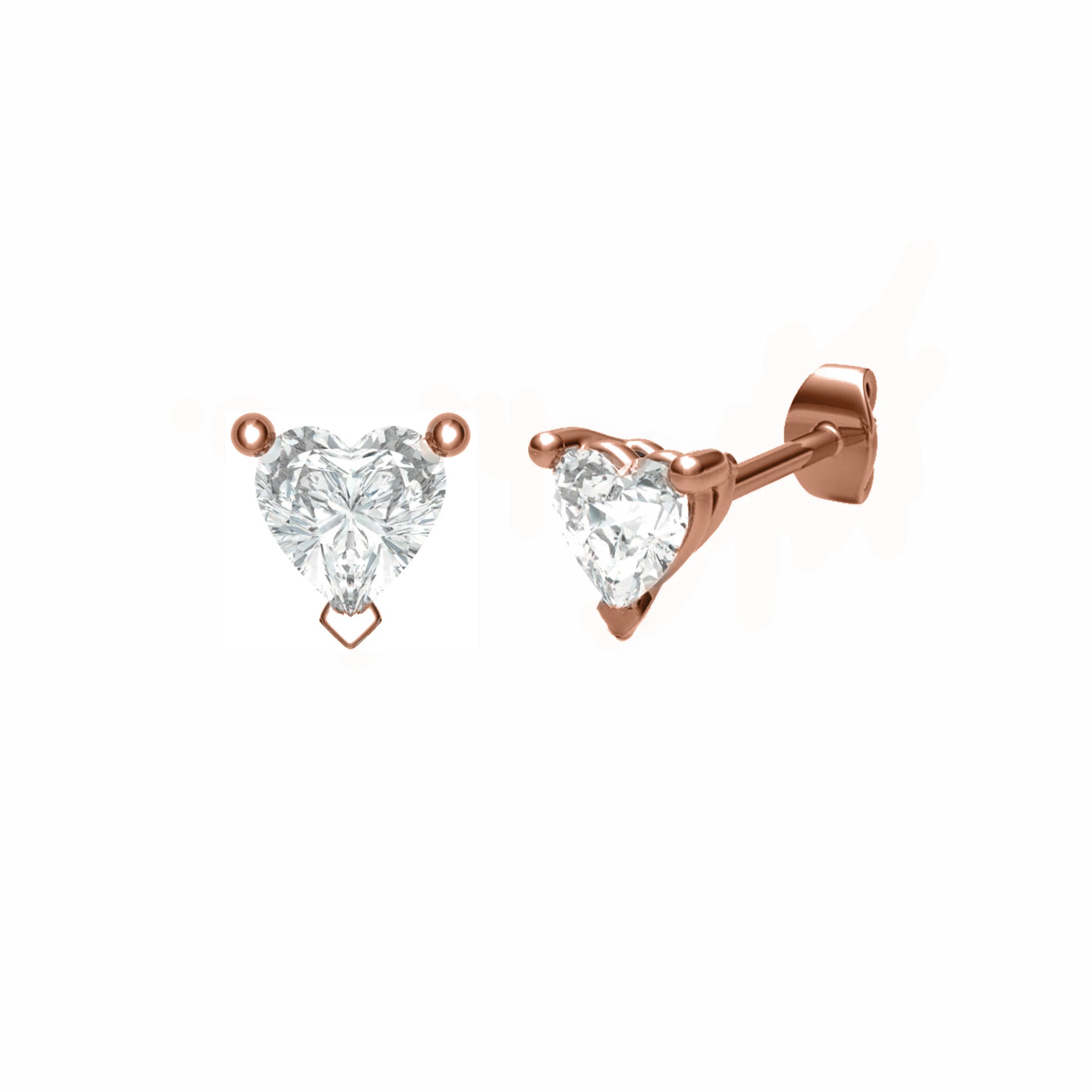 Heart Shape Classic Studs