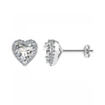Load image into Gallery viewer, Heart Halo Studs