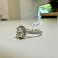 Load image into Gallery viewer, 1.02ct. Platinum halo ring
