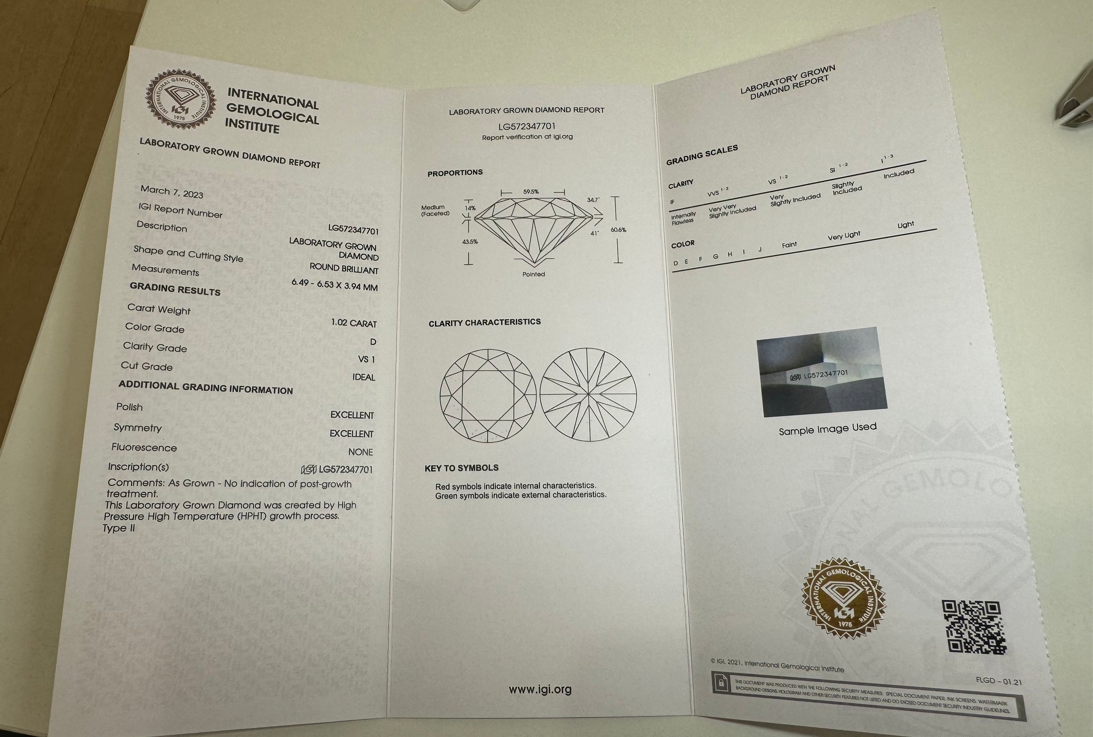 1.02ct. Platinum halo ring