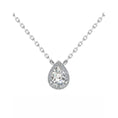 Load image into Gallery viewer, Pear Shaped Halo Pendant