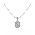 Load image into Gallery viewer, Oval Halo Pendant