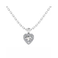 Load image into Gallery viewer, Heart Shaped Single Halo Pendant
