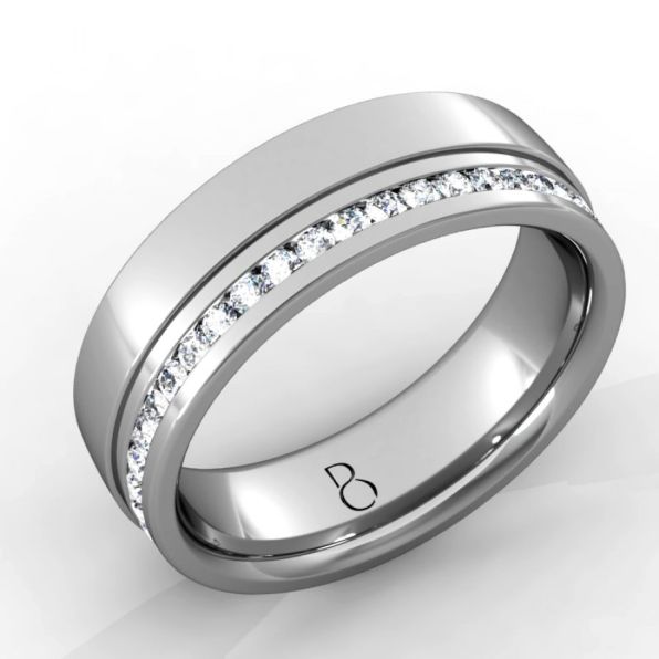 Channel Set Wedding Ring