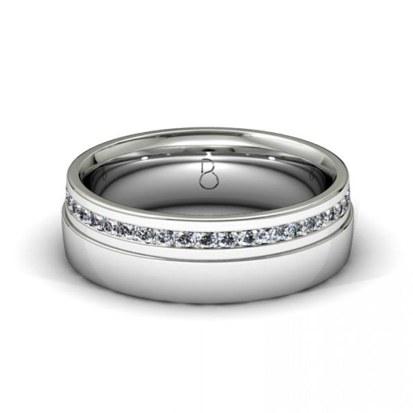 Channel Set Wedding Ring