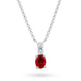 Load image into Gallery viewer, Ruby Oval Pendant