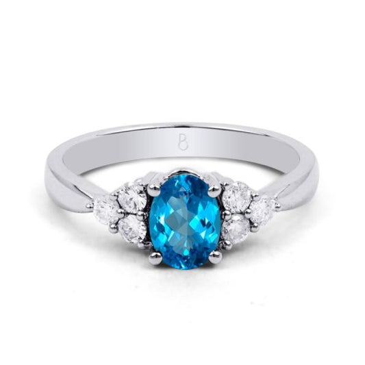 Topaz Engagement Ring