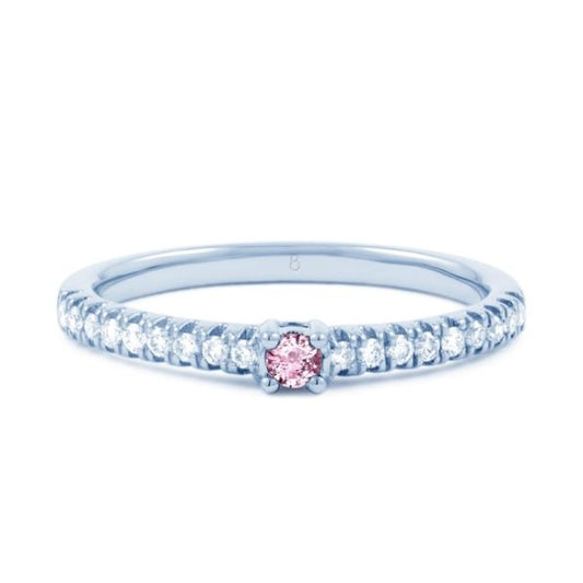 Pink Sapphire and Diamond