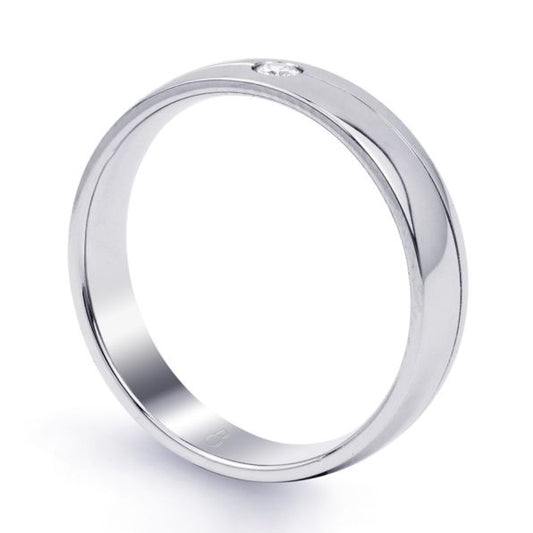 Single Stone Wedding Ring